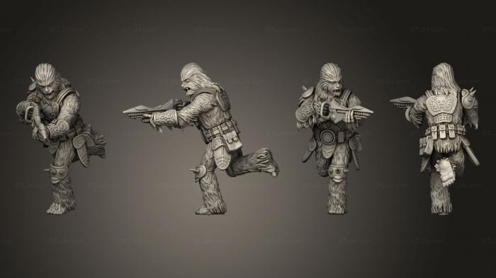 Military figurines (Furry sharpshooter 2, STKW_6527) 3D models for cnc