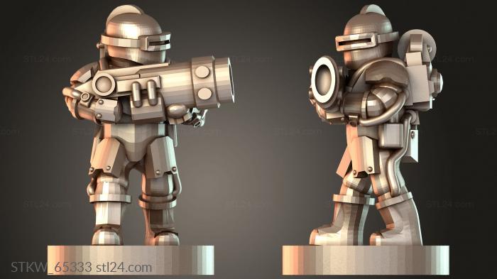 Military figurines (Solar Elite Rifles Pathfinder, STKW_65333) 3D models for cnc