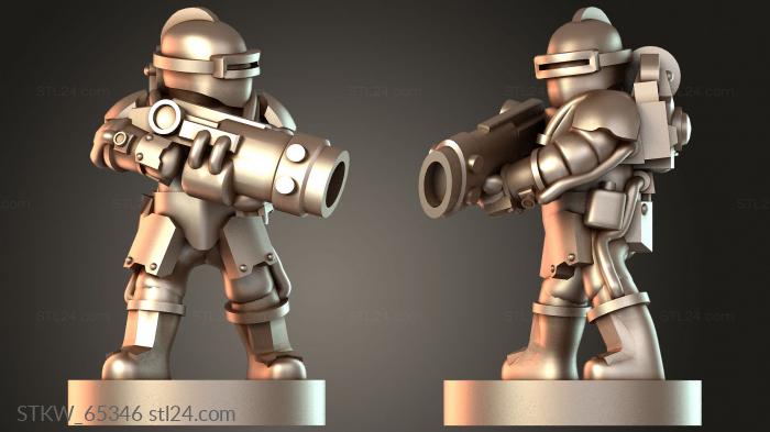 Military figurines (Solar Elite Rifles Xenon, STKW_65346) 3D models for cnc