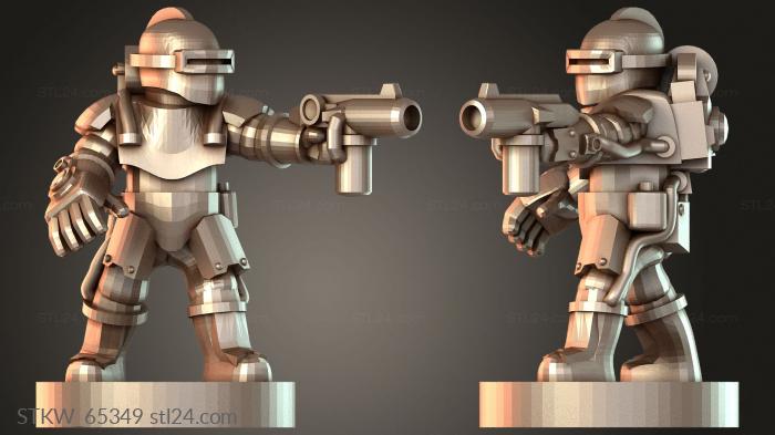 Military figurines (Solar Elite Sgt O Ge, STKW_65349) 3D models for cnc