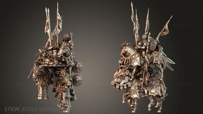Military figurines (Solar Knights Knight, STKW_65352) 3D models for cnc