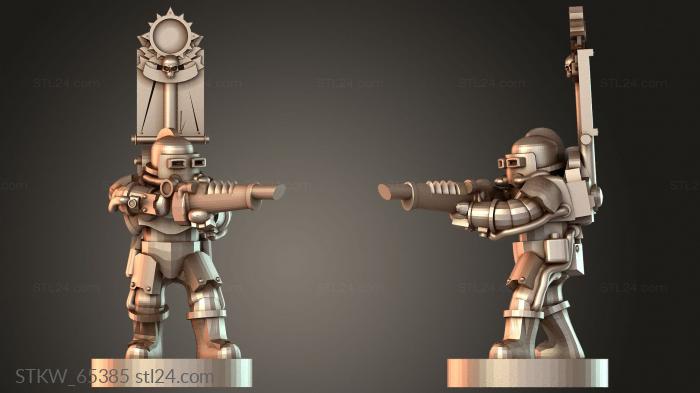 Military figurines (Solar Vexilla Frontline, STKW_65385) 3D models for cnc