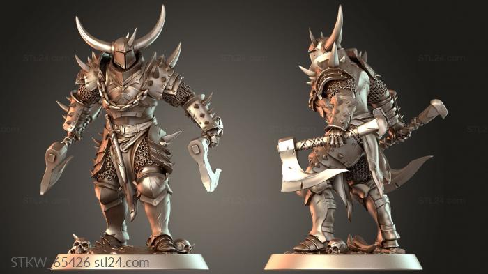 Soldier Dual Axe Stand