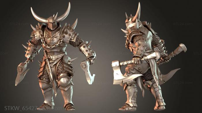 Soldier Dual Axe Stand Tactical