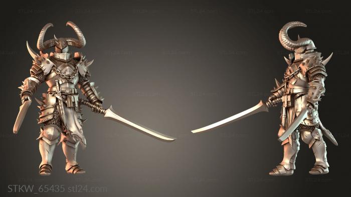 Soldier Dual Sword Chief Skilled