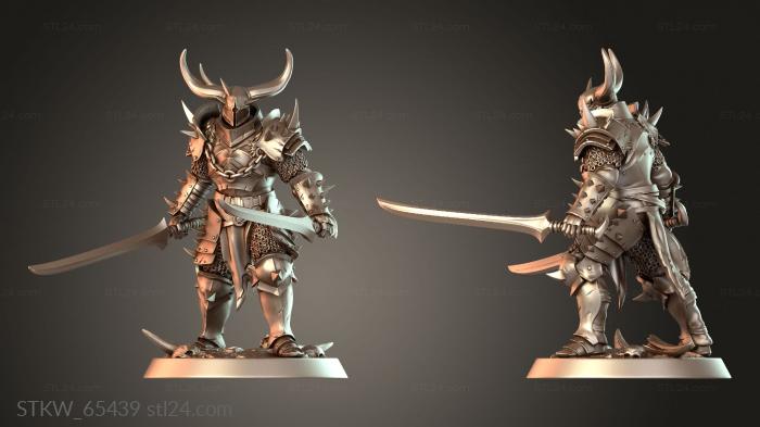 Soldier Dual Sword Stand