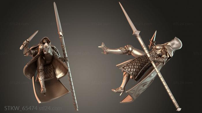 Soldier Spear Dagger Charge