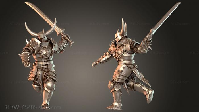 Military figurines (Soldier Sword Run Agile, STKW_65485) 3D models for cnc