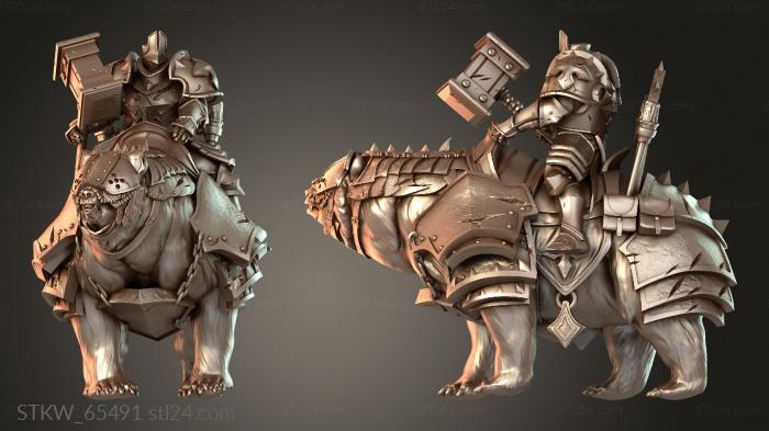 Military figurines (Soldier Watch Mount, STKW_65491) 3D models for cnc