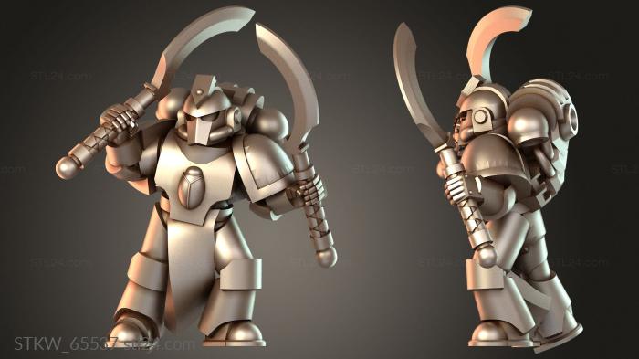 Military figurines (Sons Cabal Leader, STKW_65537) 3D models for cnc