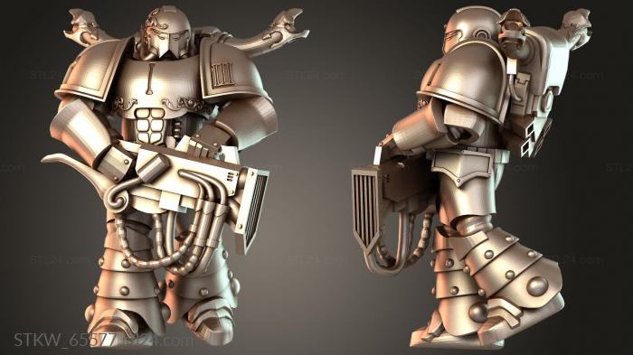 Military figurines (Sound Warrior Loud, STKW_65577) 3D models for cnc
