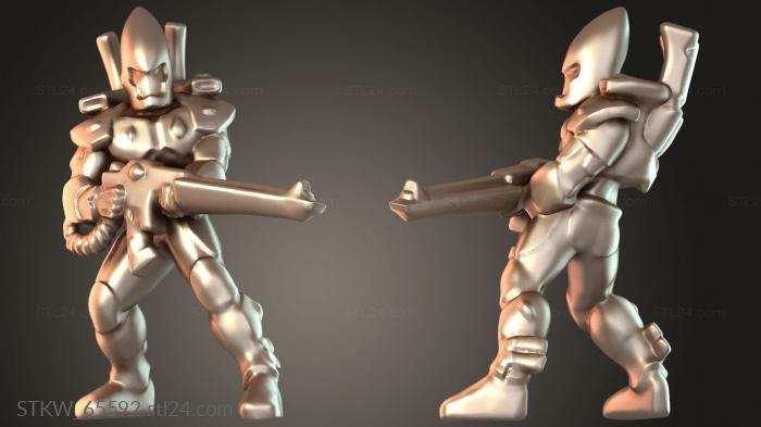 Space Corps Commander with Pistol