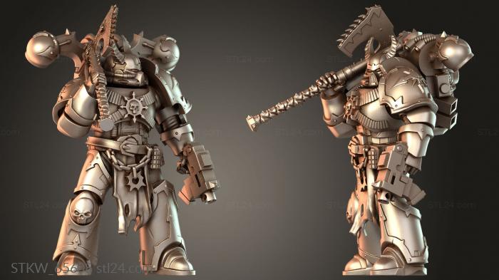 Space Warrior with Chain Axe Brutal