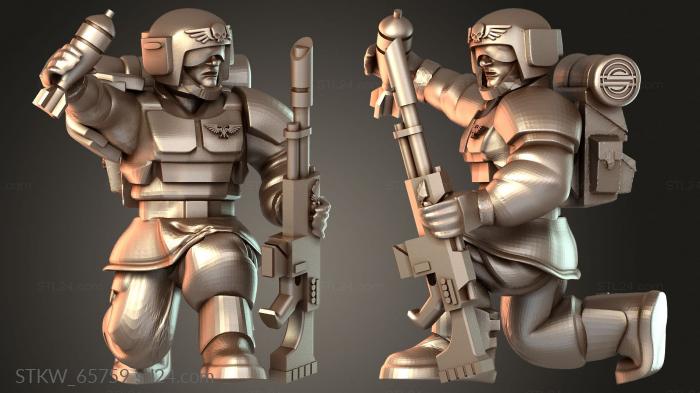 Squad Mortar Angry Spaceguards Kaboom Operator