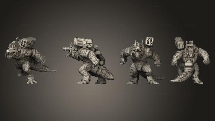 Military figurines (Gators 3 Fists, STKW_6582) 3D models for cnc