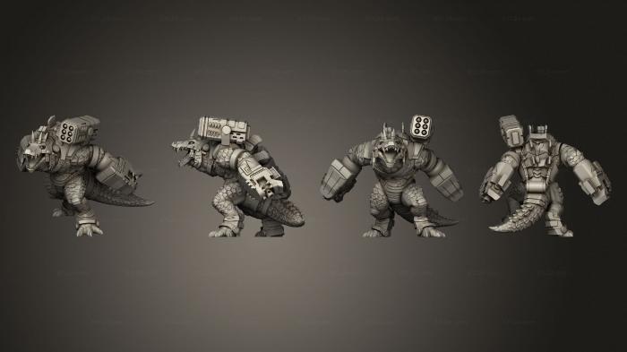 Military figurines (Gators 3 Guns, STKW_6583) 3D models for cnc