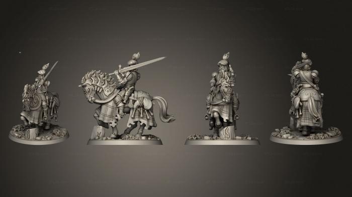 Military figurines (Gawain mac Morn Clan rider, STKW_6588) 3D models for cnc