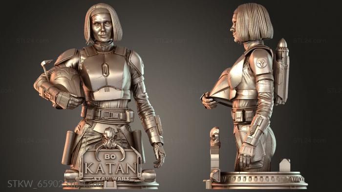 Star Wars Bo-Katan Bust Model