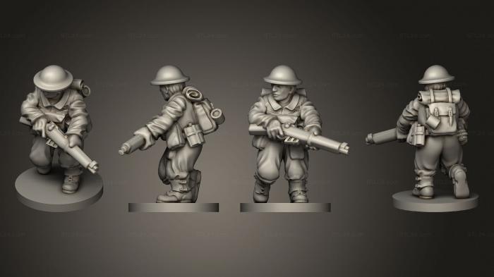 Military figurines (GB RIFLEMAN G 003, STKW_6593) 3D models for cnc