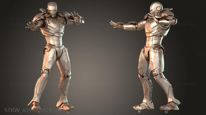 Statue Armor Open and Closed
