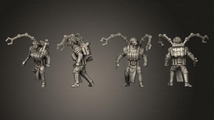 Military figurines (Gear town Artificer Baldrick Mecha Claws, STKW_6598) 3D models for cnc