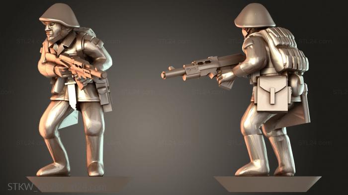 Stooping with Grenade Pouch