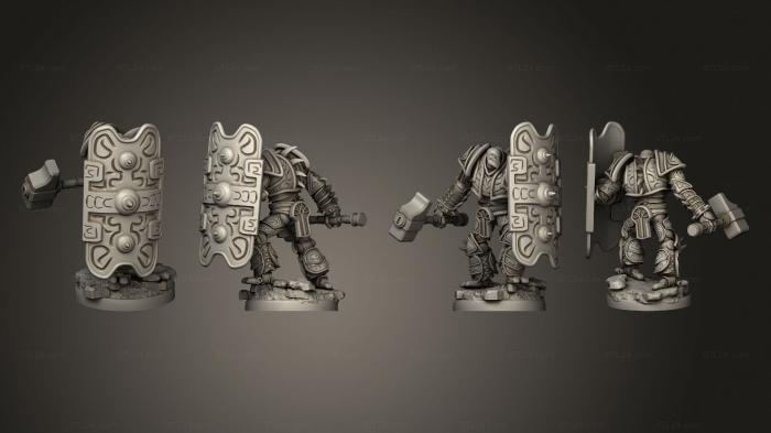 Military figurines (Gear town War Construct Juggernaut Hammer, STKW_6609) 3D models for cnc