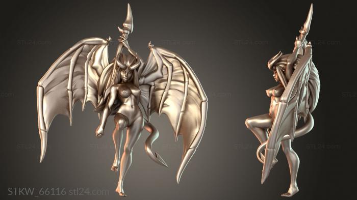 Succubus Pinup Hair Wavy