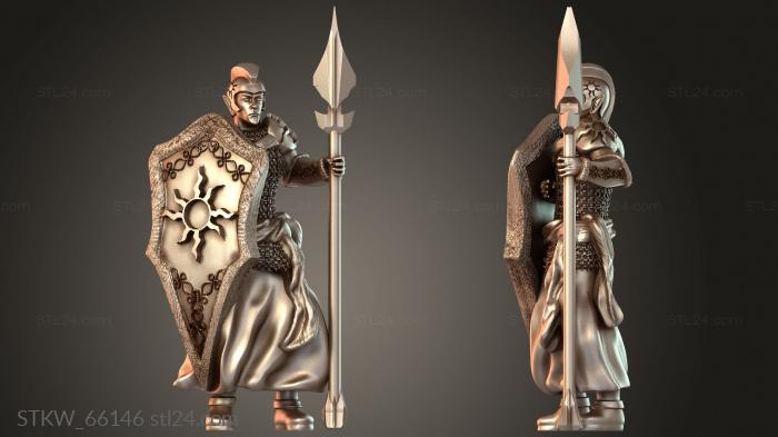 Sun Elf Spearman Armored