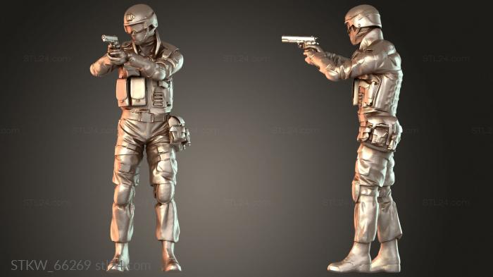Пистолет SWAT с глушителем