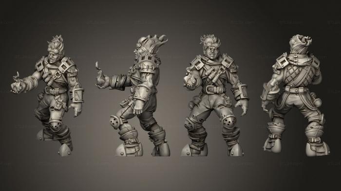 Military figurines (Genasi 02, STKW_6641) 3D models for cnc