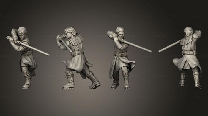 Military figurines (General Skywalker Action 001, STKW_6660) 3D models for cnc