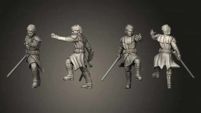 Military figurines (General Skywalker Action 002, STKW_6661) 3D models for cnc