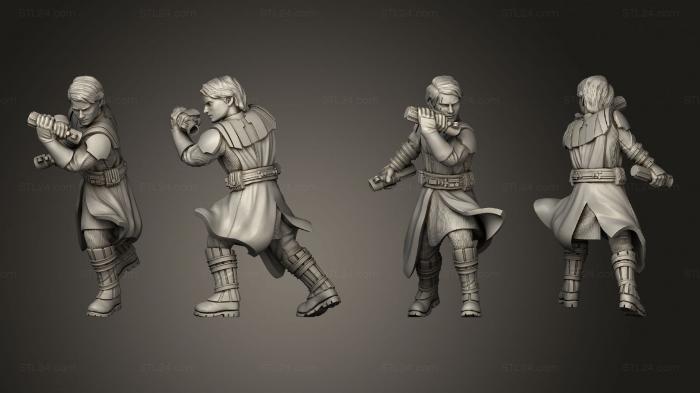 Military figurines (General Skywalker Action 3, STKW_6664) 3D models for cnc