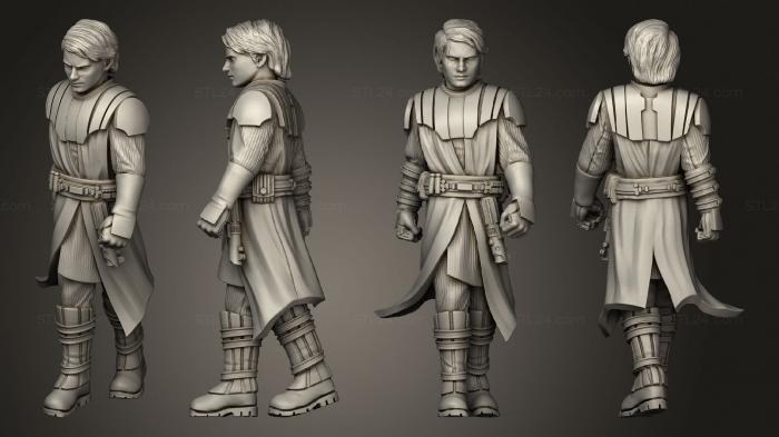 Military figurines (General Skywalker Action 005, STKW_6666) 3D models for cnc