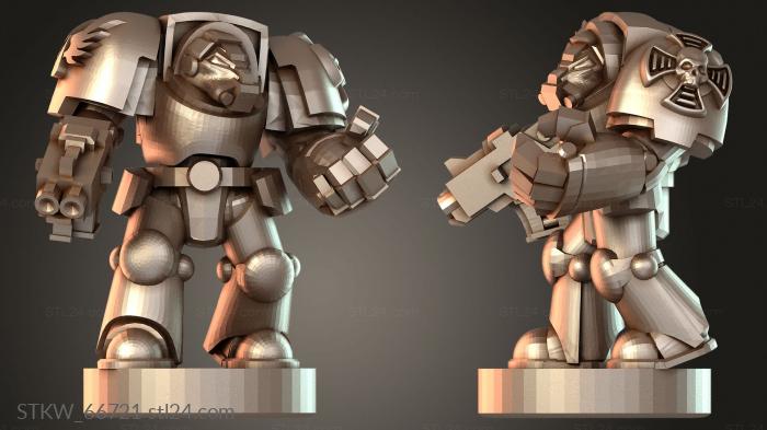 Military figurines (Terminator Tactical Frontline, STKW_66721) 3D models for cnc