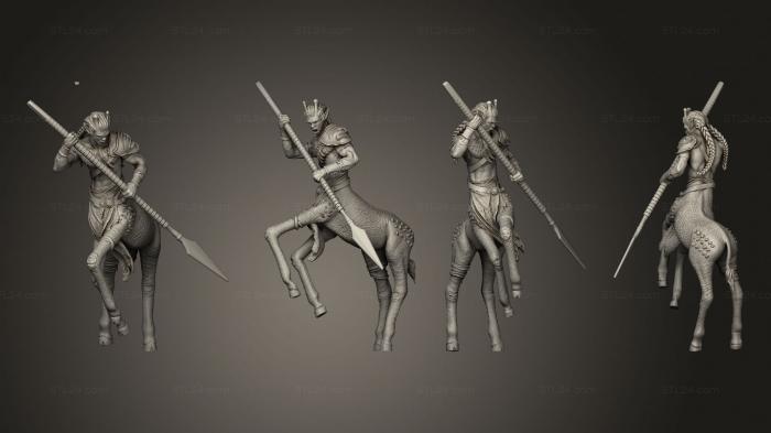 Military figurines (Giraffe Centaur Angry Large, STKW_6700) 3D models for cnc