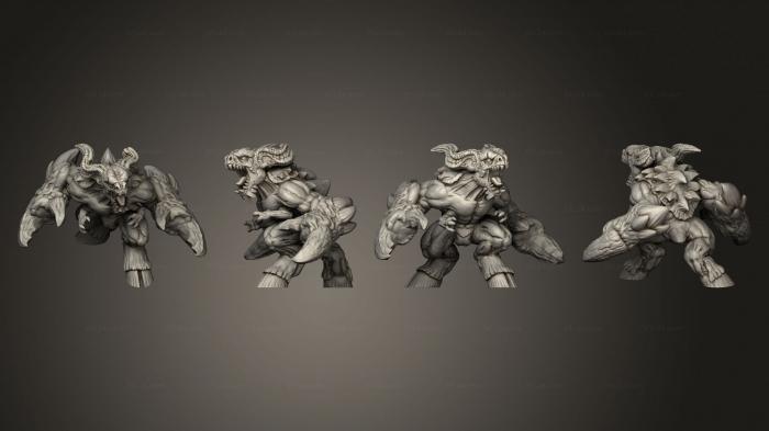 Military figurines (Glabrezu pose 2, STKW_6705) 3D models for cnc