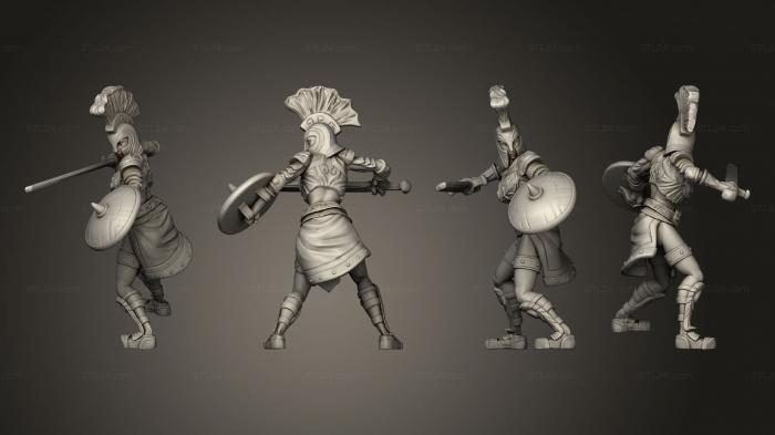 Military figurines (Gladiator Female Sword, STKW_6708) 3D models for cnc