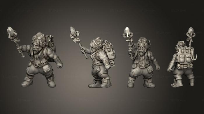 Military figurines (Gnome Artificer 1 3, STKW_6728) 3D models for cnc