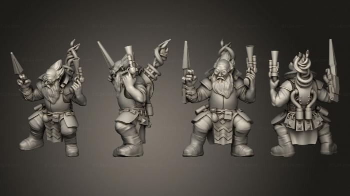 Military figurines (Gnome Artificer 1, STKW_6729) 3D models for cnc