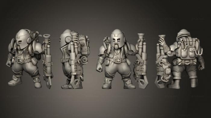 Military figurines (Gnome Artificer 2 3, STKW_6731) 3D models for cnc