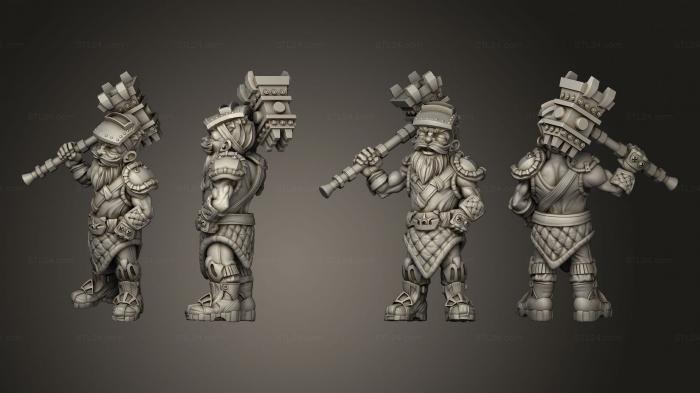 Military figurines (Gnome Artificer C, STKW_6737) 3D models for cnc