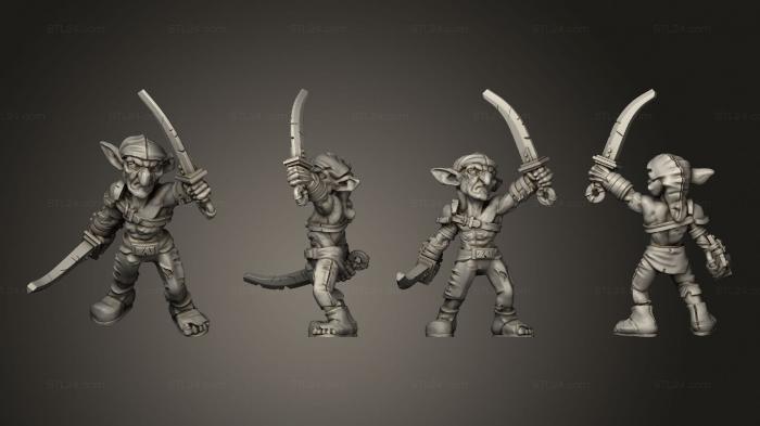Military figurines (Goblin 2 H 1 Sword Raised, STKW_6759) 3D models for cnc