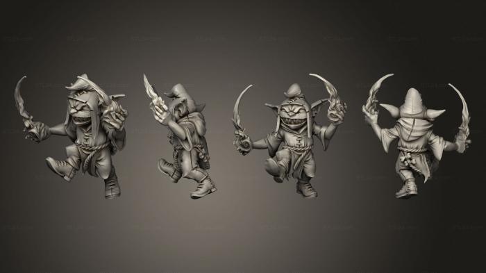 Military figurines (goblin archer hooded ps 005, STKW_6768) 3D models for cnc