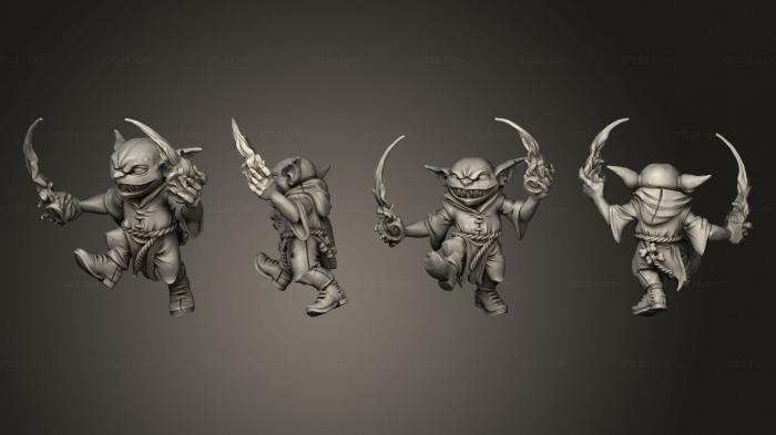 Military figurines (goblin archer hooded ps 006, STKW_6769) 3D models for cnc