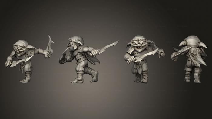 Military figurines (goblin archer hooded ps 007, STKW_6770) 3D models for cnc
