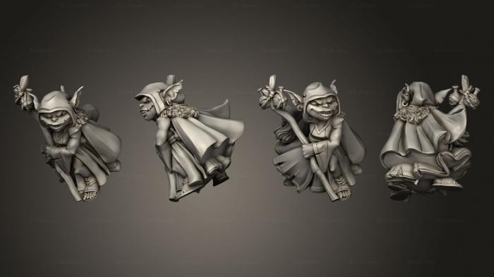 Military figurines (goblin archer hooded ps 009, STKW_6772) 3D models for cnc