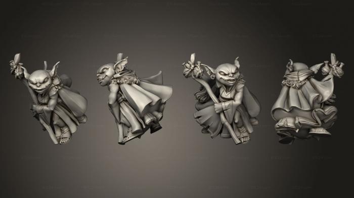Military figurines (goblin archer hooded ps 010, STKW_6773) 3D models for cnc