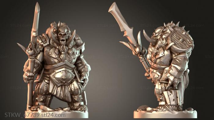 Military figurines (Tusk Fiend Brute, STKW_67739) 3D models for cnc